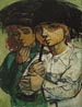 R.H. Diebboll / Pines End Prints - Umbrella Girls